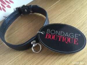 Bondage Boutique Leather Collar with O-Ring