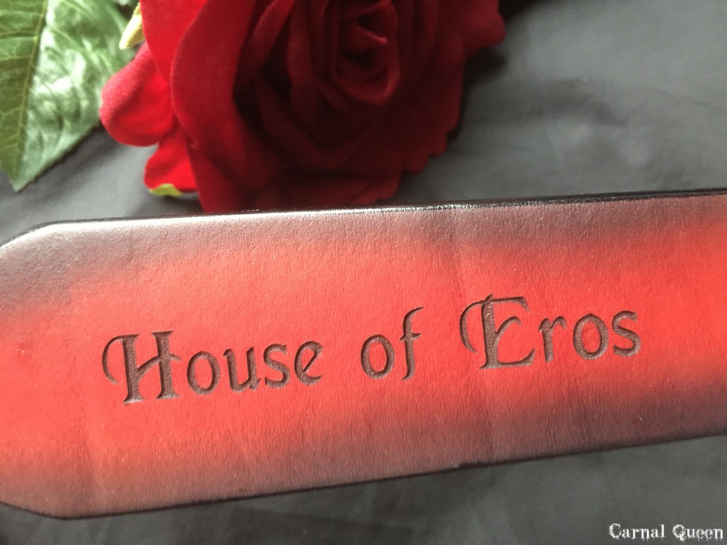House of Eros Dagger Strap Branding.