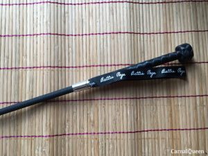 Bettie Page Teasearama Leather Riding Crop Handle.