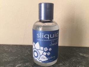 Sliquid Swirl Blue Raspberry Lube.