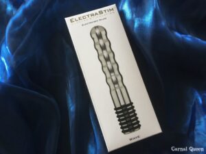 ElectraStim Wave Dildo in retail packaging.