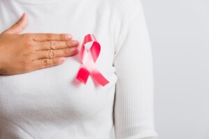 wear pink breast cancer ribbon