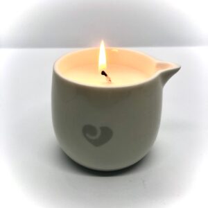Massage candle lit